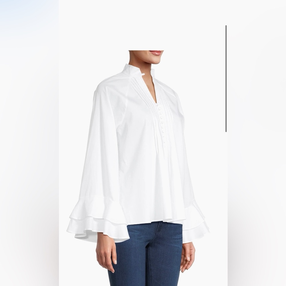 Harshman Nagisa Cotton Popover Blouse - Picture 3 of 5